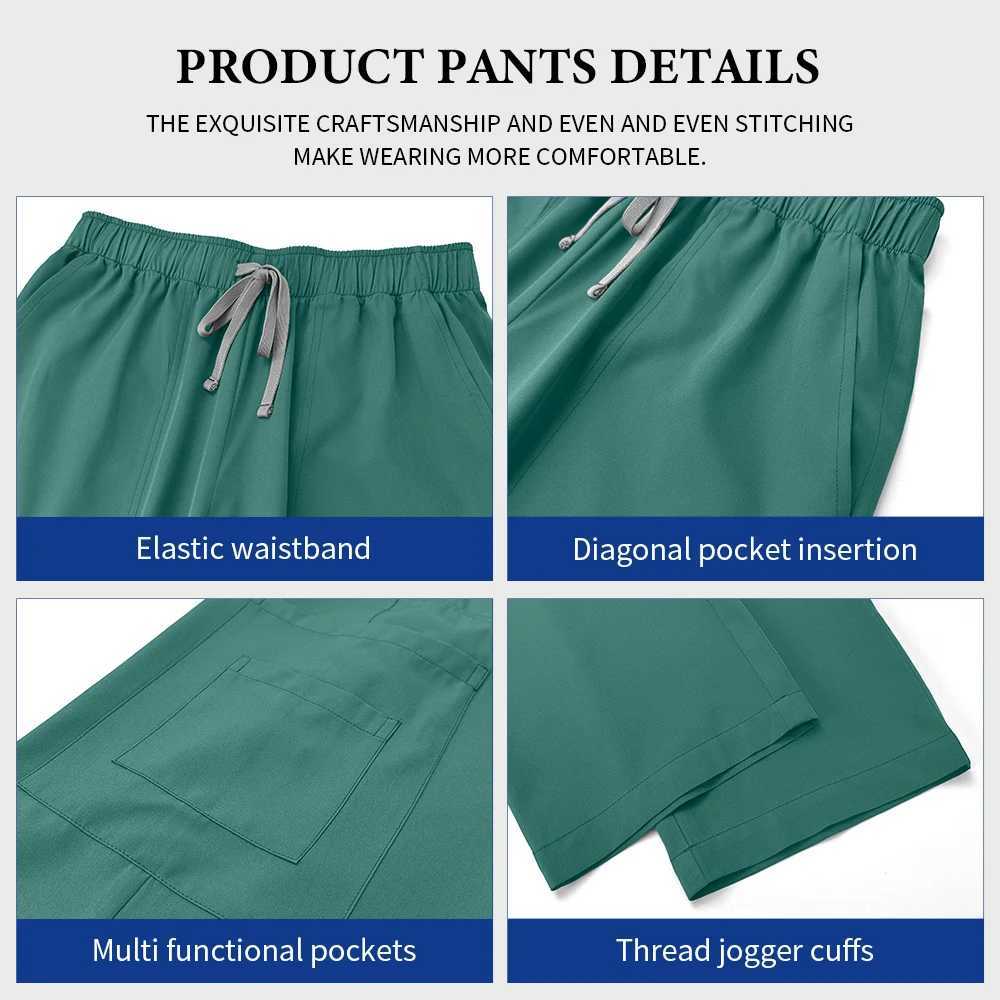 Niaahinn Medical Clothing for Men Hospital Uniform Scrub Suit Men Surgical Work Clothes Nurse Accessories Pet Grooming Work Suit X2505281