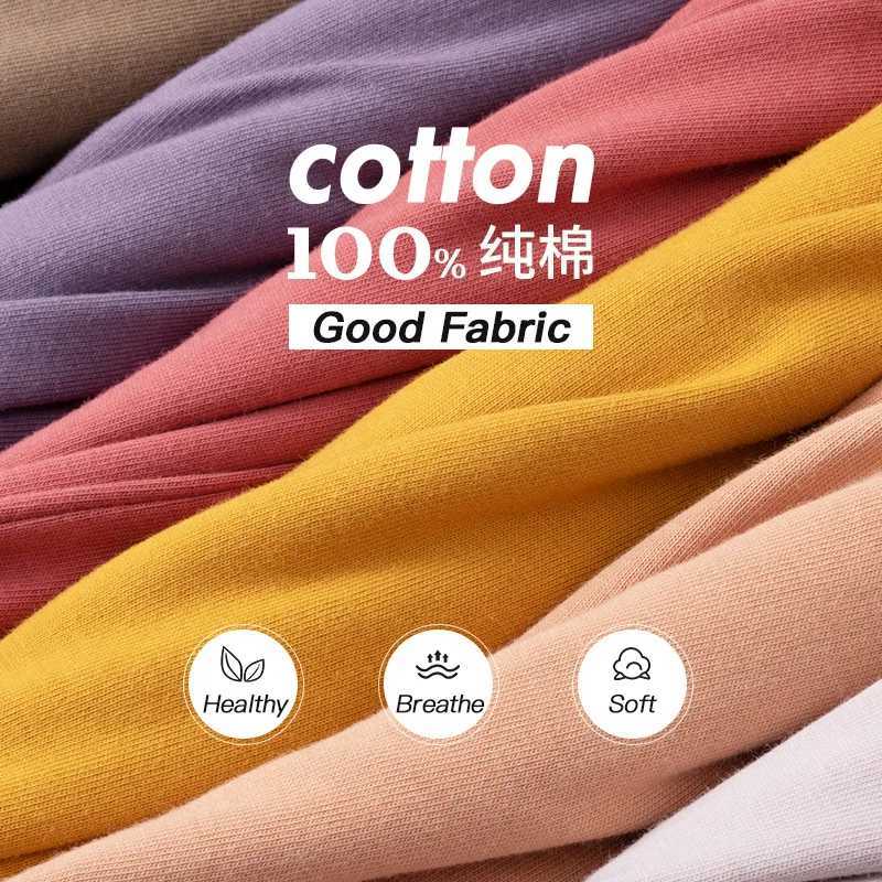 6.7oz 190gsm pure cotton T-shirt mens solid top womens customized team uniform class clothing summer brand customization M250411