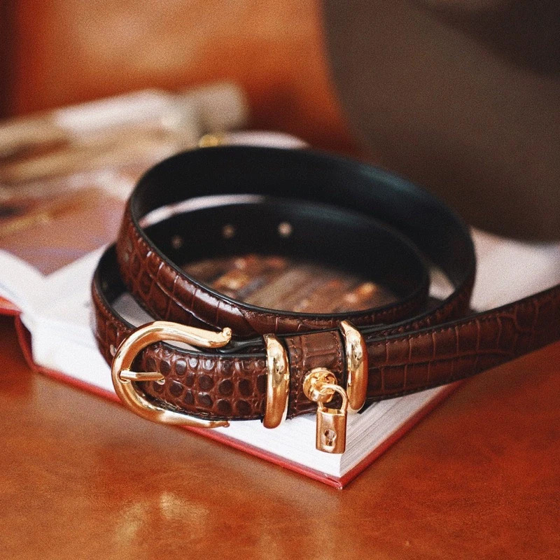 Pattern Two Layers Of Cowhide Genuine leather Women Belt Fashion Versatile Jeans Suit Pants Belt 251031