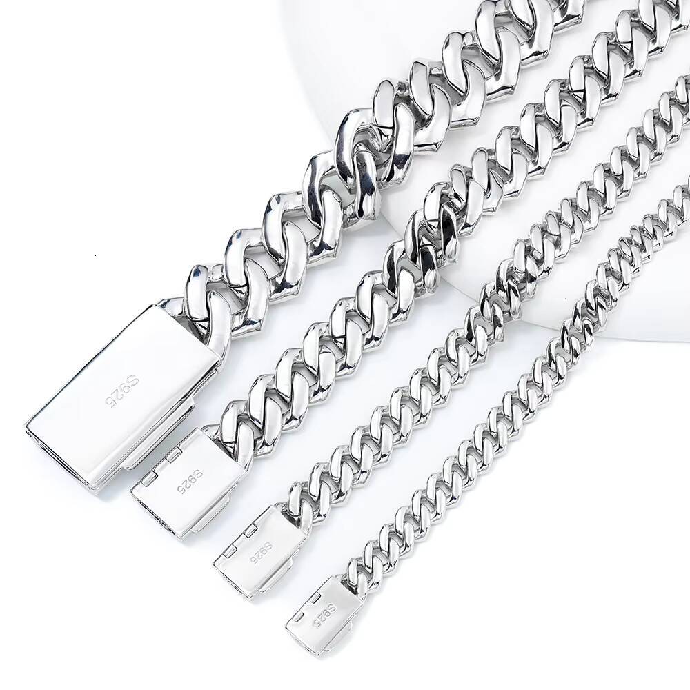 Wholesale 8mm Trendy Hip Hop Sterling Silver for Men Women Moissanite Bracelet Bangle