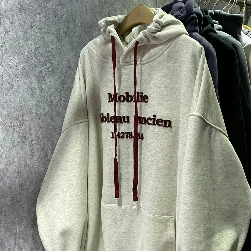 Thickened Fleece Lined Loose Fit Lazy Style Hoodie Womens Coat Autumn Winter Arrival Korean Version from Shenzhen Nanyou 251110