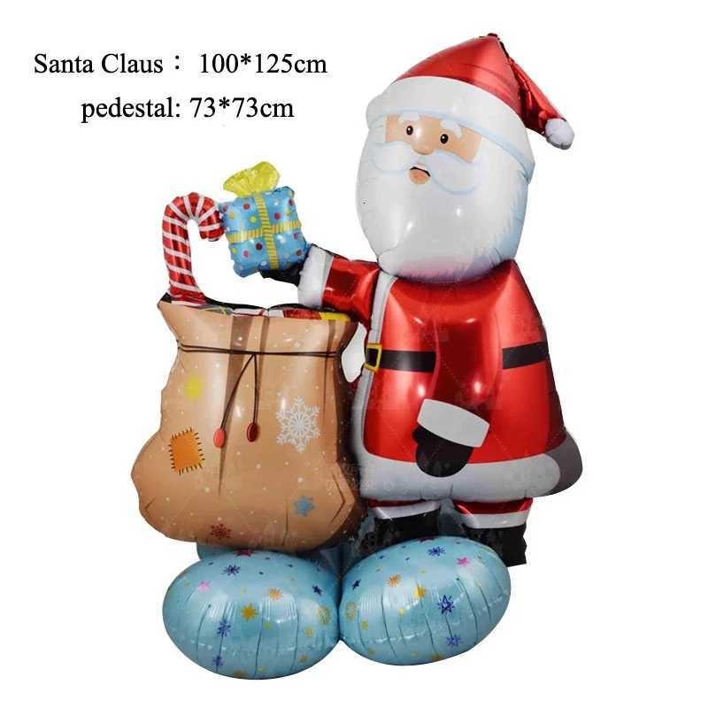 Christmas Christmas Tree Balloons 3D Standing Assemble Aluminum Film Balloon for Christmas Decorations Home New Year Party Decor Kids Gift Y251111