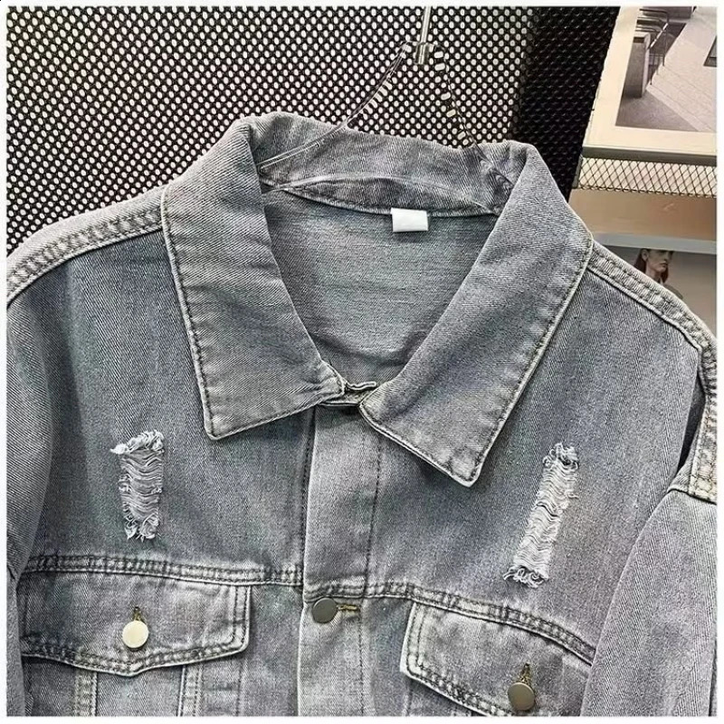 jacket Jens mens autumn bomber denim Jack workwear shirt clothing jeans 250401