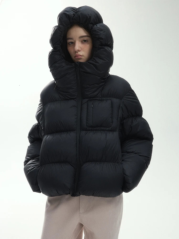 Mumaroho Winter Autumn Women Down Jacket Octopus Hooded Solid Long Sleeve Thick Warm Outwear Fluffy Jacket Coat For Women 251110