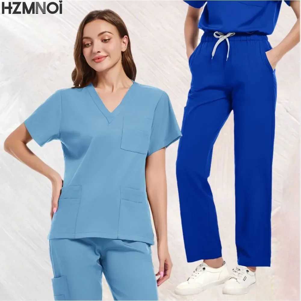 Fashionable Scrub Designs Women Jogger Clinic Nurse Uniforms Medical Dentistry Nursing Scrubs Uniforms Sets Hospital Uniforms X250410