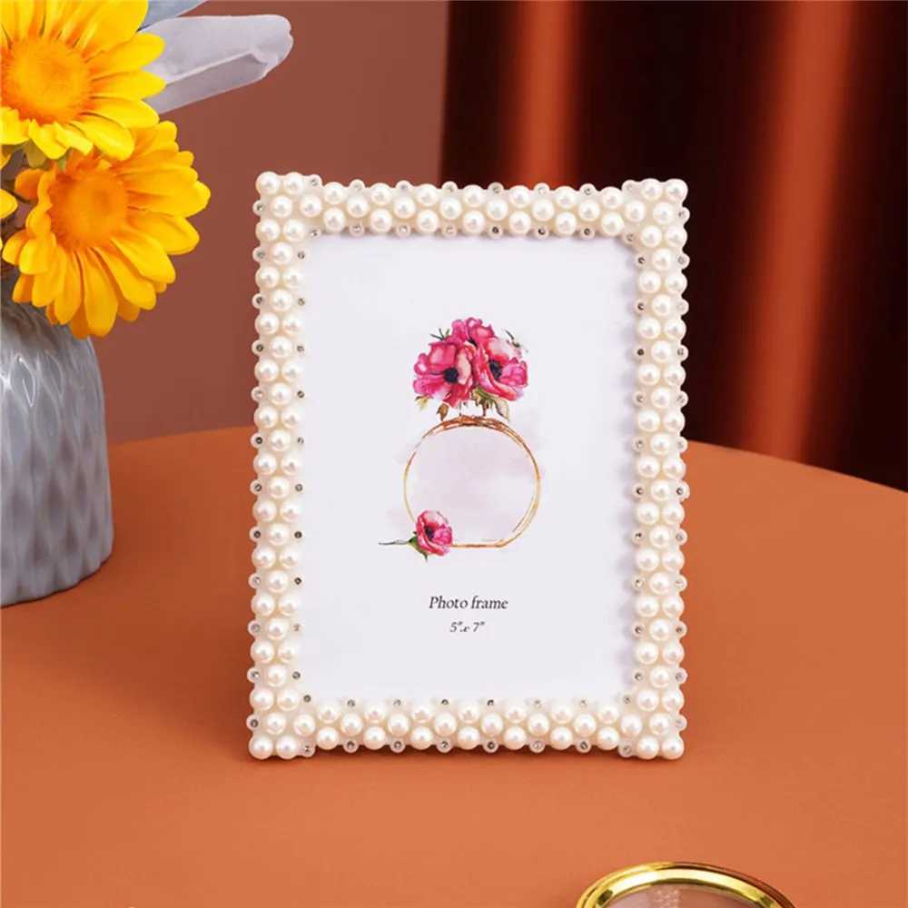 French Vintage Pearl Photo 367810Heart-shaped Round Square European Light Luxury Childrens Frame Home Decoration L251110 H260306