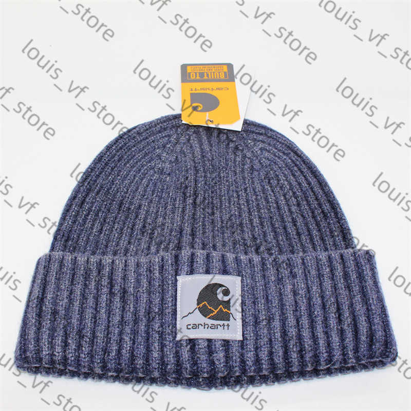 Trendy Winter Fabric Patch Knitted Hat Hip-hop Bean Outdoor Woolen Cold Hood Cover Warm H250411