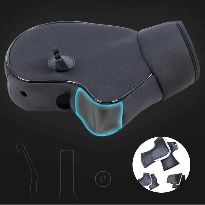 Motorcycle WarmHandlebar Muff Grip Handle Bar Muff Rainproof Riding Protective Winter Scooter Thick Warmer Thermal Cover Gloves S25118