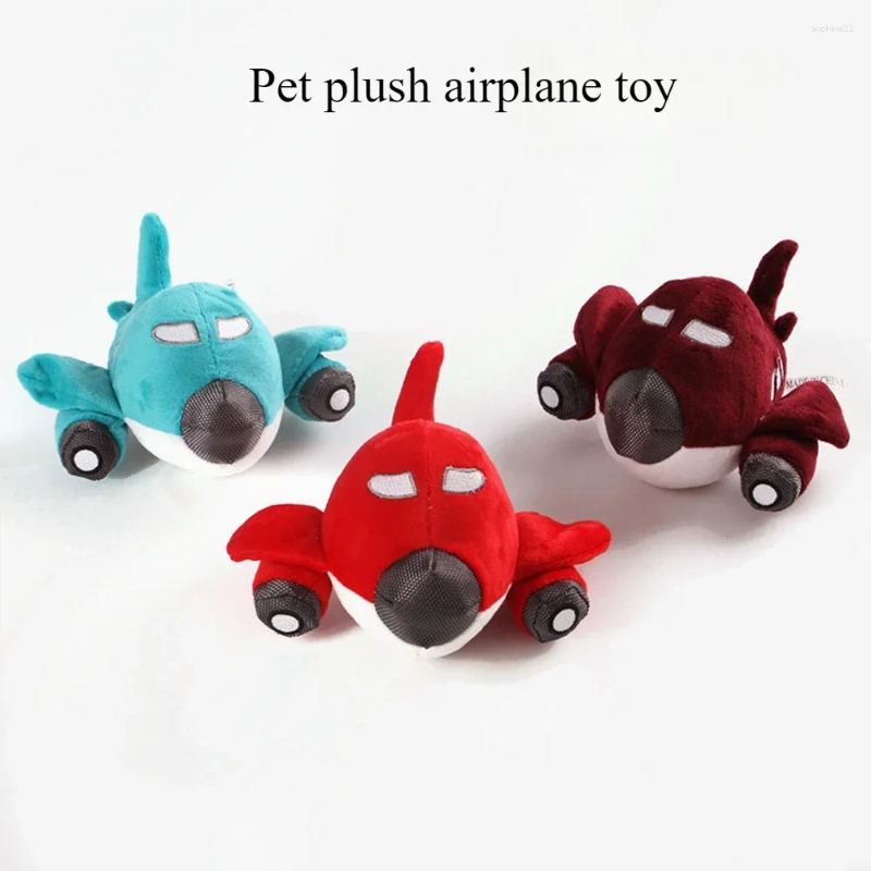 Update Pet Airplane Shaped Grinding Teet Bite Resistant Sound Gnawing Supplies