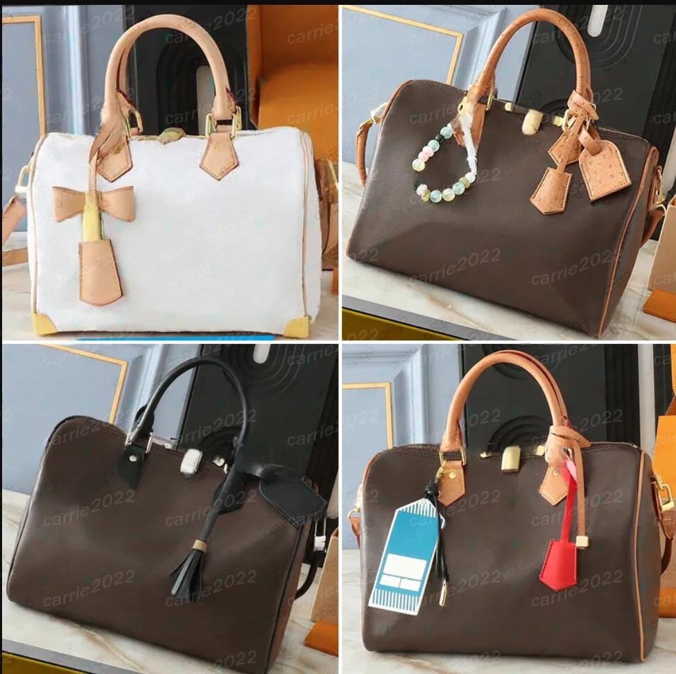 Women Boston tote bag designer bag pursers handbag pillow zipper 30cm shoulder bag Purses wallet handbag shoulder bags sssspeedys leather travel crossbody bag