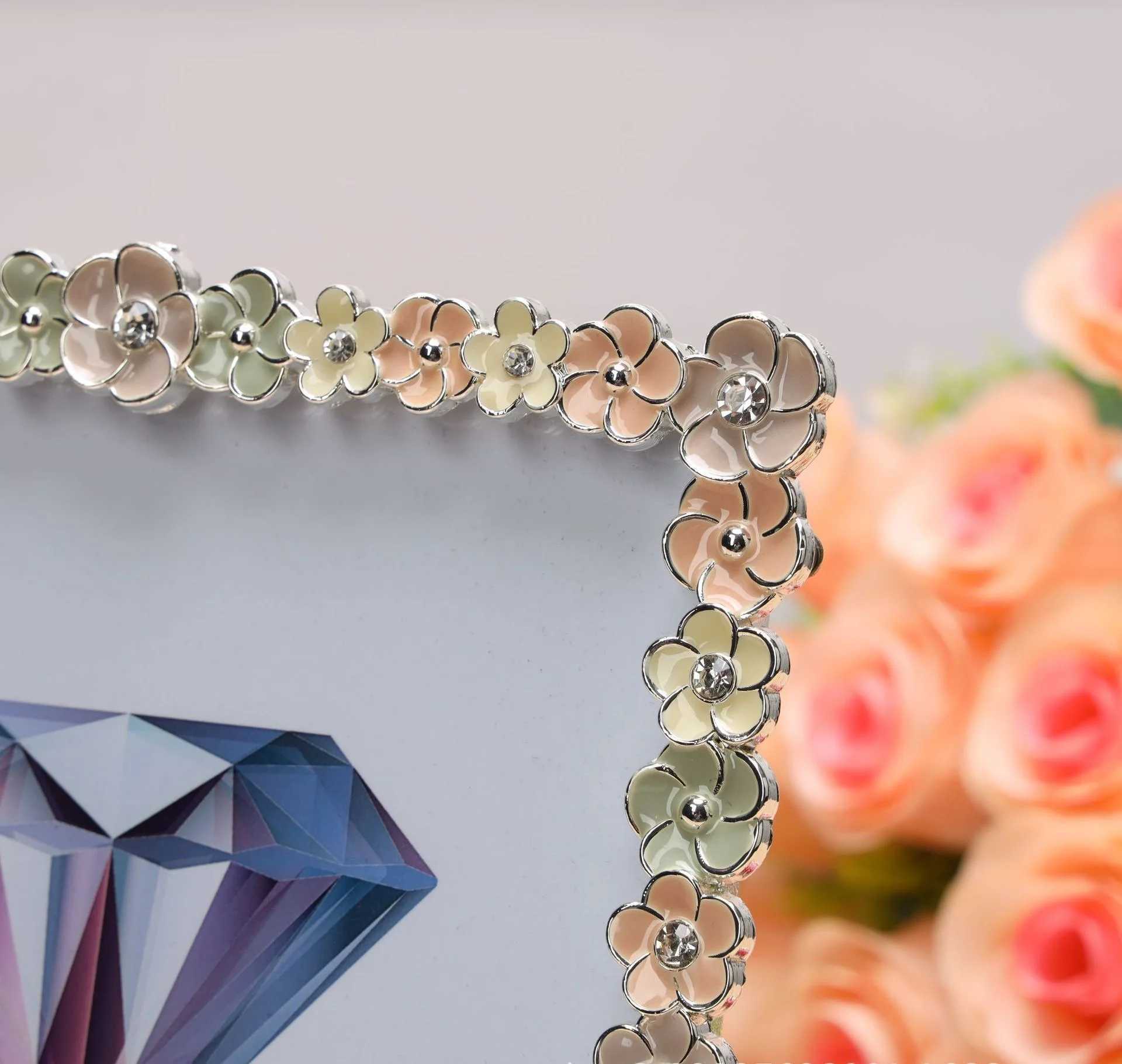 6/7/8 Inch Modern Simple Fashion Light Luxury Metal Picture Frame Wedding Birthday Party Gift L251110 H260306