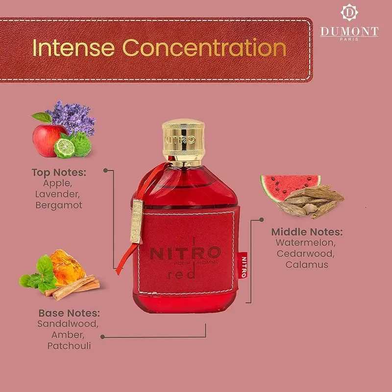 Dumont Nitro Red Nitro Green Eau De Parfum Spray 100ml Original Arab Perfumes Lasting Floral Fruit Fragrance Perfume Hombre Gift W251111