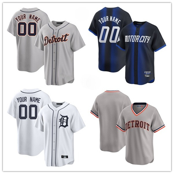 Custom MLB Tigers Baseball Jersey Keith 33 Javier Baez 28 Riley Greene 31 Tarik Skubal 29 Matt Vierling 8 Miguel 24 Cabrera Jake 34 Rogers Kerry 30 Carpenter