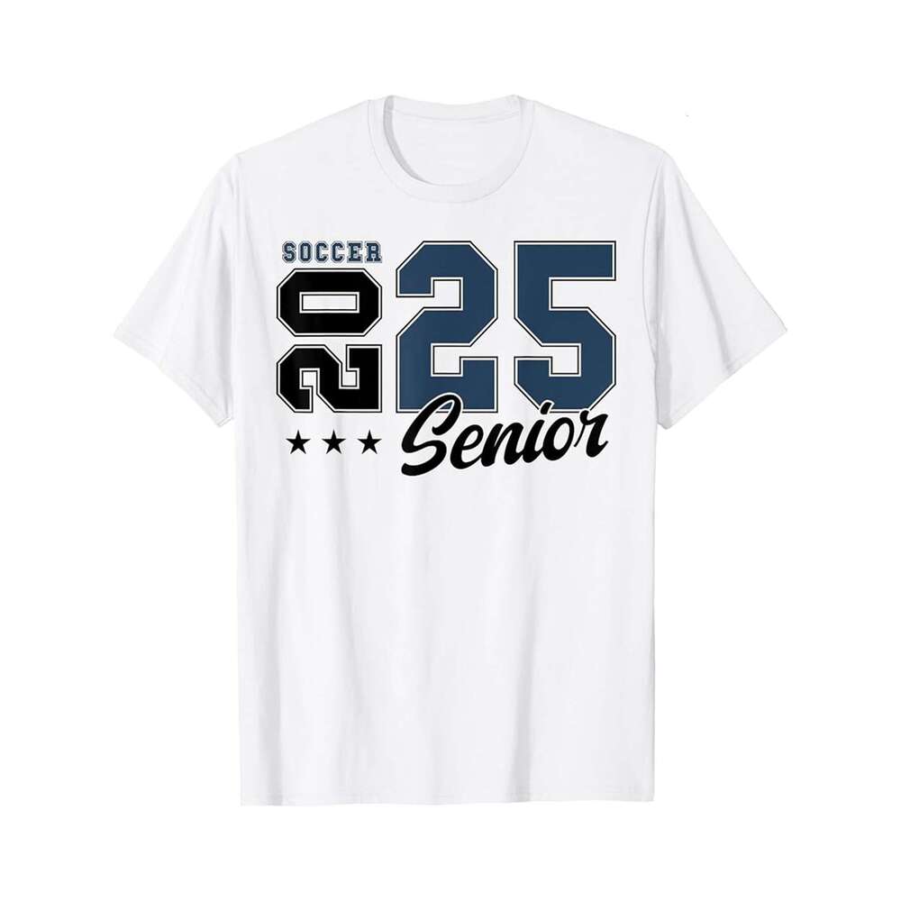 Designer T shirt Soccer Senior Night Soccer Senior 2025 Graduation 54 - 220g T shits