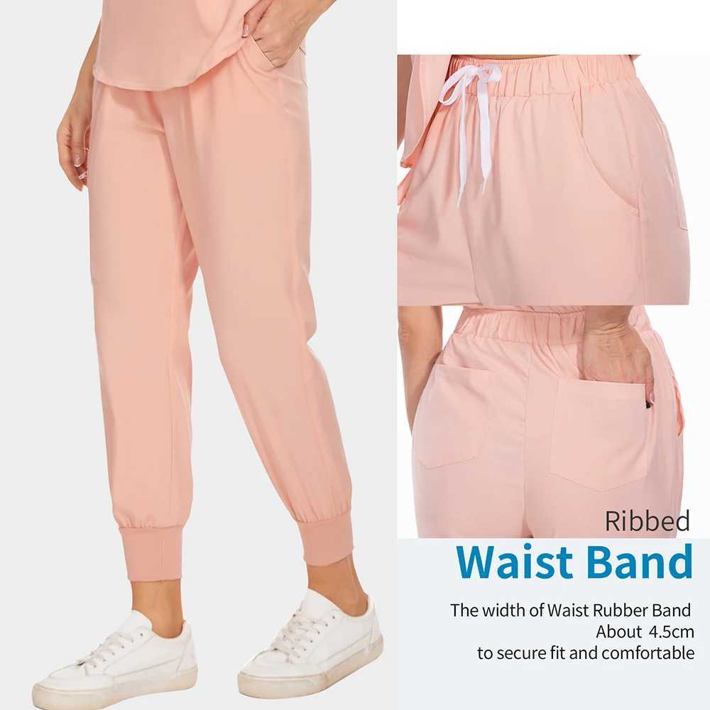 Hospital Surgical Uniform Female Beauty Sn Laboratory Set Clinical Nursing Scrubs Set Pocket Top Medical Nurse Uniform S-XXL X250410
