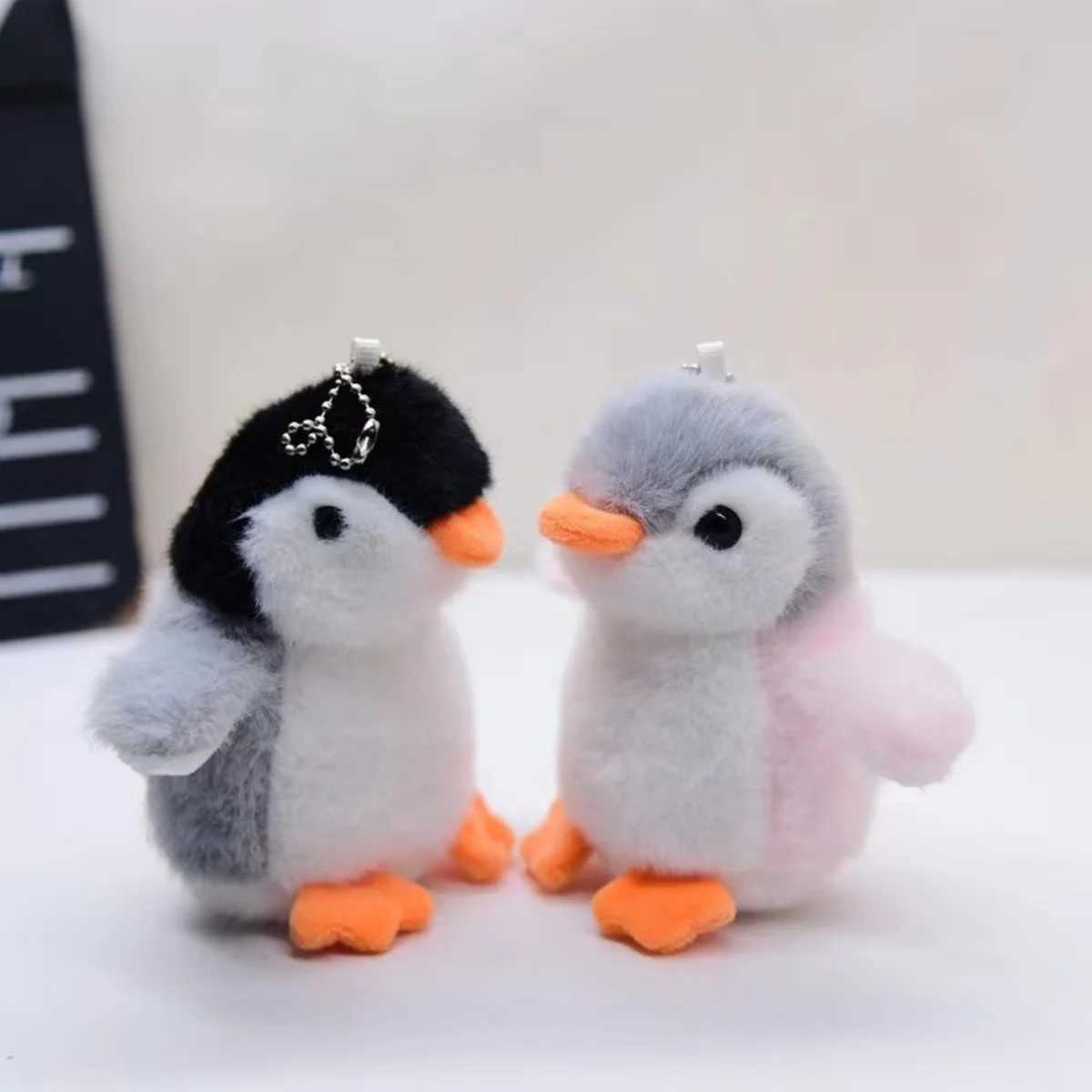 Plush Soft Filled Toy Keychain Cute Cartoon Penguin Doll Bag Charm Pendant Accessories Girl Kavay Gift Car Keychain W250411