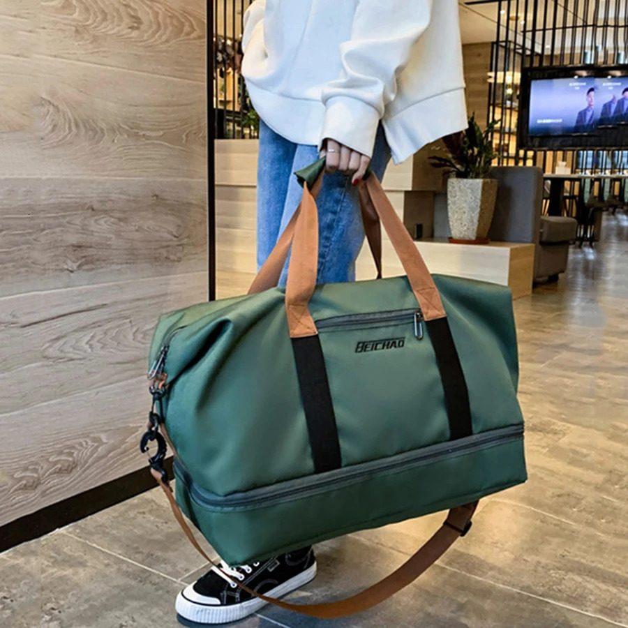 Travel Bag Male Female Large-Capacity Hand Luggage Dry-Wet Separation Sports Fitness Bag Short-Distance Travel Package 251110