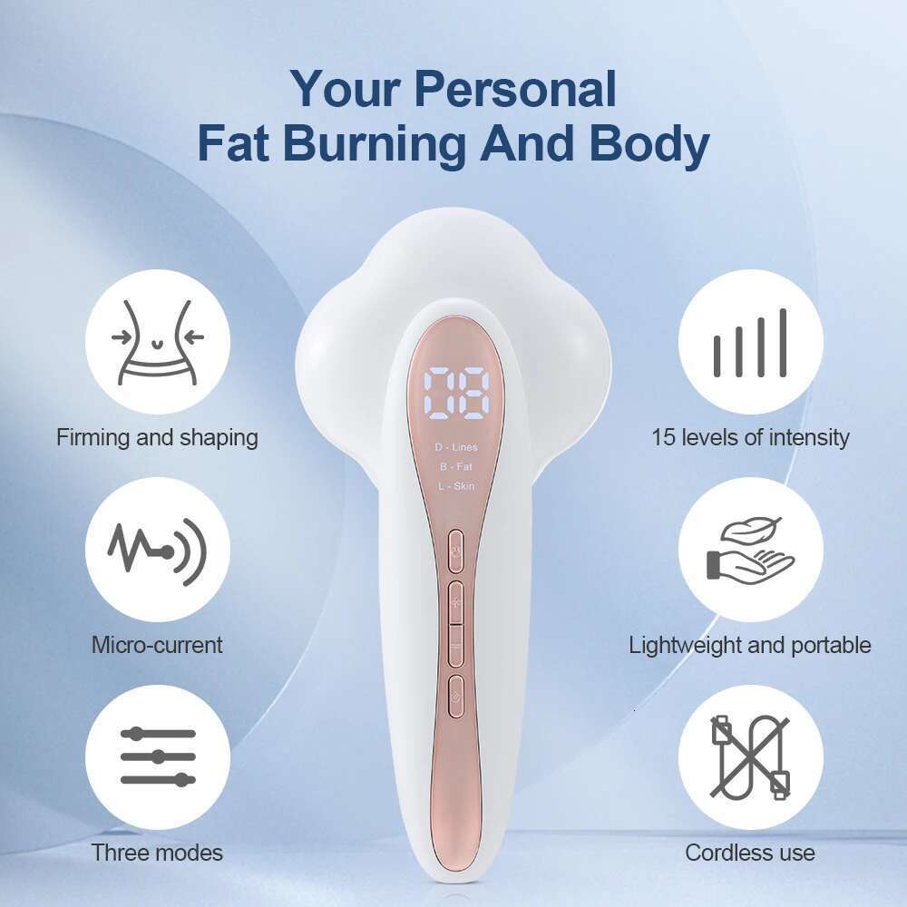 Rechargeable EMS Body Shaper, Fat Burning Massager & Portable Muscle Toner For Home Gym And Facial Lifting