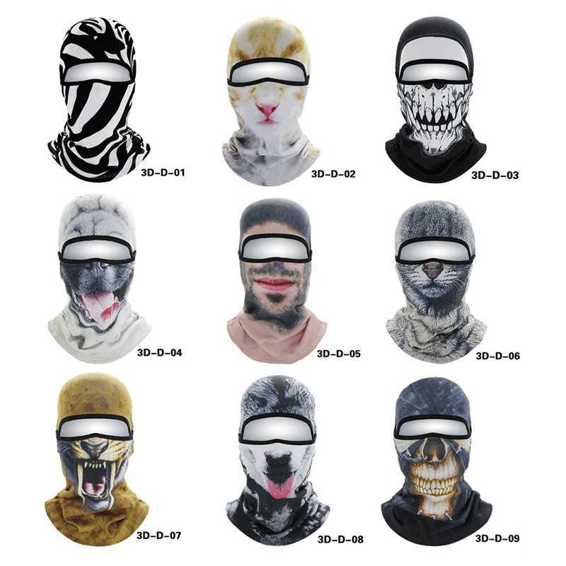 Winter Thermal Fleece Balaclava Full Face Mask Warmer Cycling Hood Liner Sports Ski Bicycle Bike Snowboard Scarf Hat Cap S251110