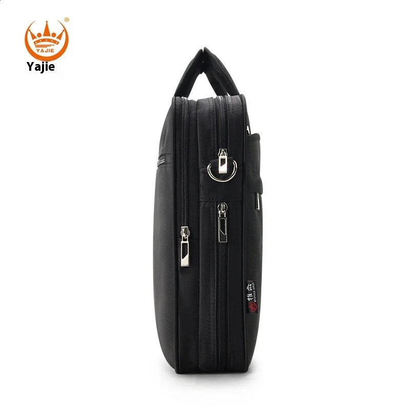 Large capacity briefcase mens business bag 156inch laptop shoulder canvas handbag 250409