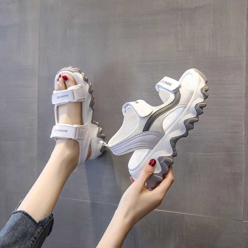Comemore Womens Shoes 2023 Thick soled Platform Shoes Womens Shoes Comfortable Sandals Summer Womens ShoesXJ250410