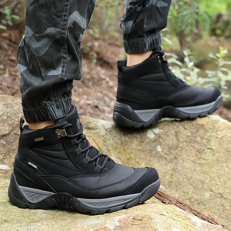 Mens Boot Combat Mens Ankle Boot Tactical Boot Male Shoes Work Safety Shoes Motocycle Boots Men Outdoor Hiking Shoes 251110