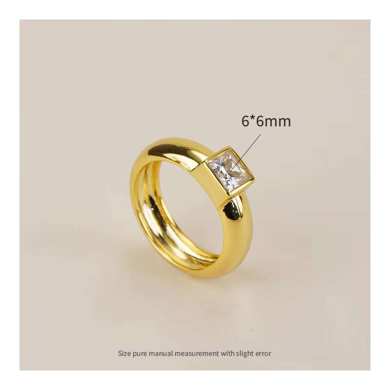 Moq 1pcs High Quality Moissanite Rings 925 Silver Square 1Ct Diamond Chunky Band Rings for Men Women Wedding
