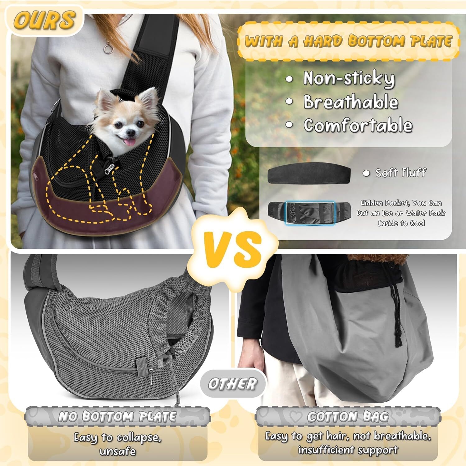 upgraded dog strap strap m black suitable for puppies cats weighing up to 10 pounds approximately 4 5 kilograms detachable hard sole and breathable me