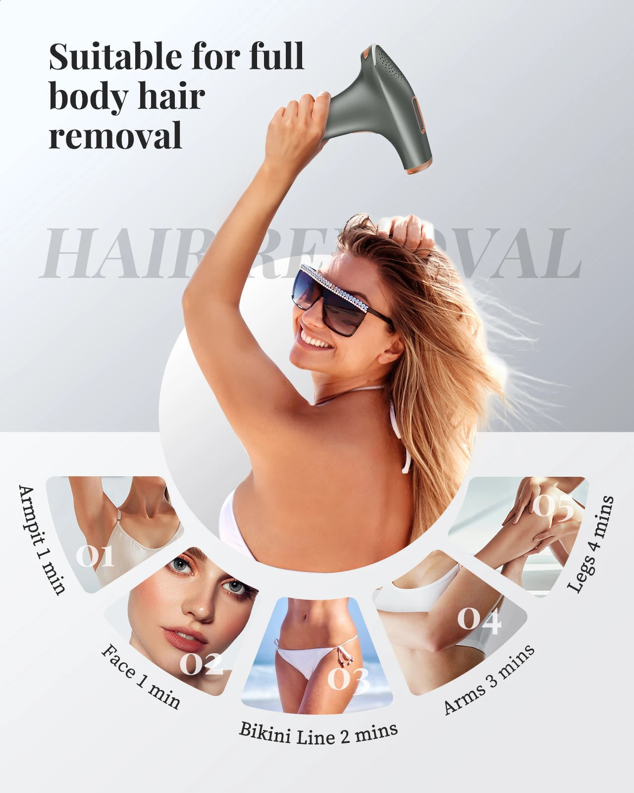 Laser hair removal Pro IPL device painless permanent hair removal device with HR/SC/RA 9-level 999999light body hair trimmer 250410