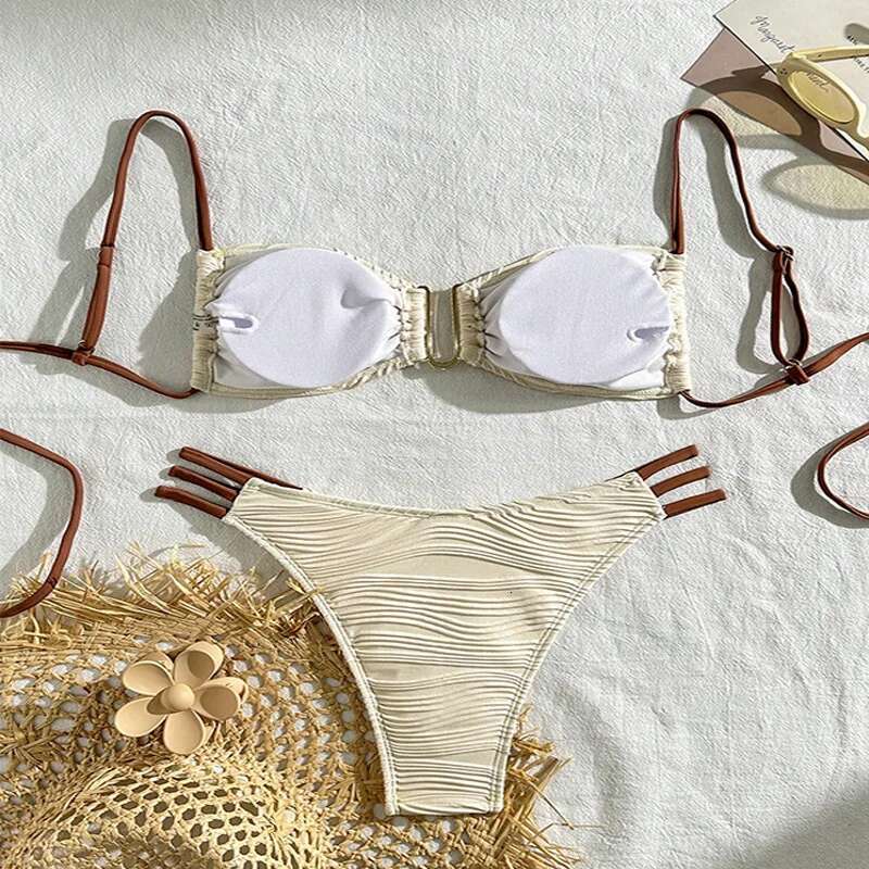 New Sexy Bikinis 2025 Swimsuits Women's Swimwear Push Up Female Beach Swim Wear Bathing Suits Brazilian Bikini Set Pool Bather