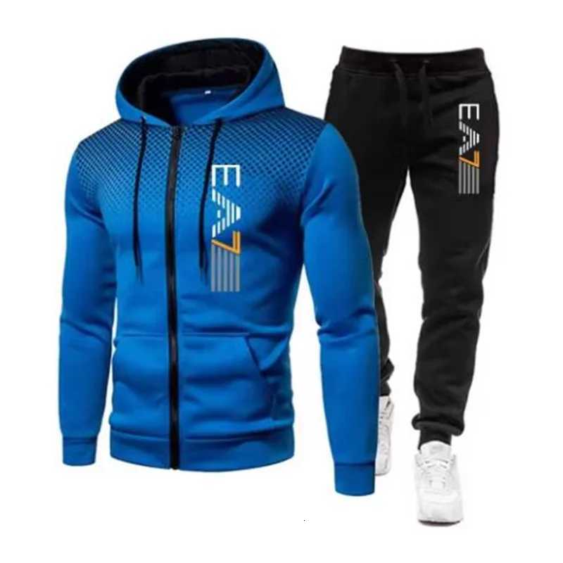 New mens warm hooded sports suit Mens sports fitness wear Mens running set Sports suit with hood Mens hooded coat for sportsT251111