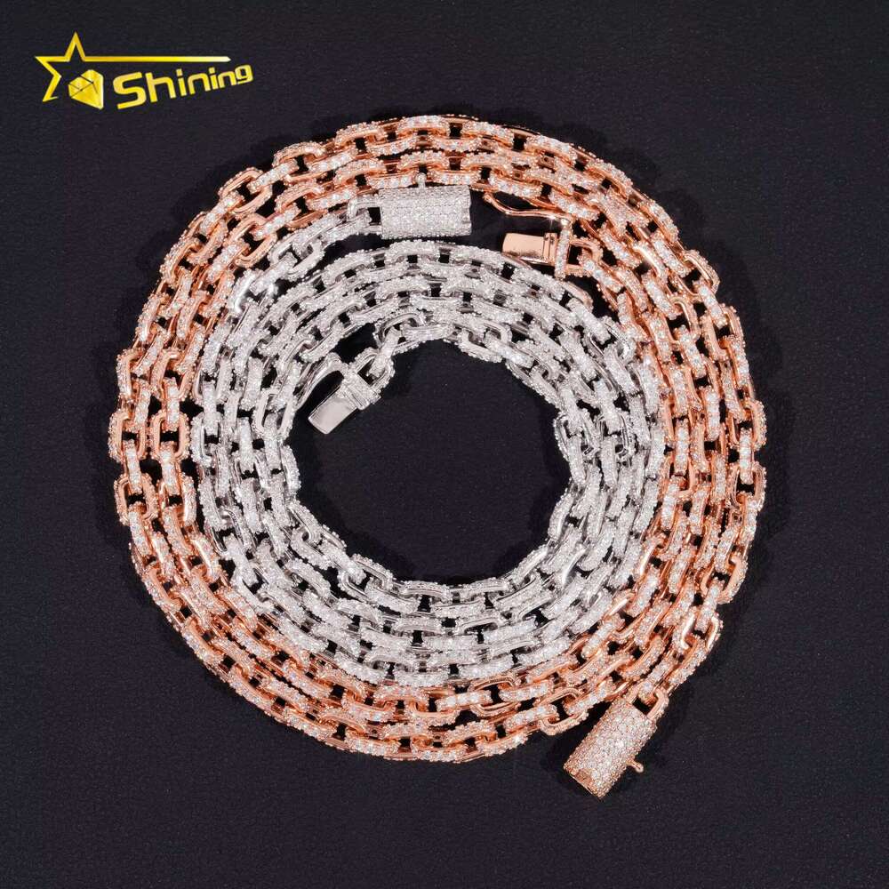 Hot Sale 4mm Iced Out Chain Sterg Sier Pass Dia Tester GRA Certified VVS Moissanite Bracelets Hiphop Jewelry