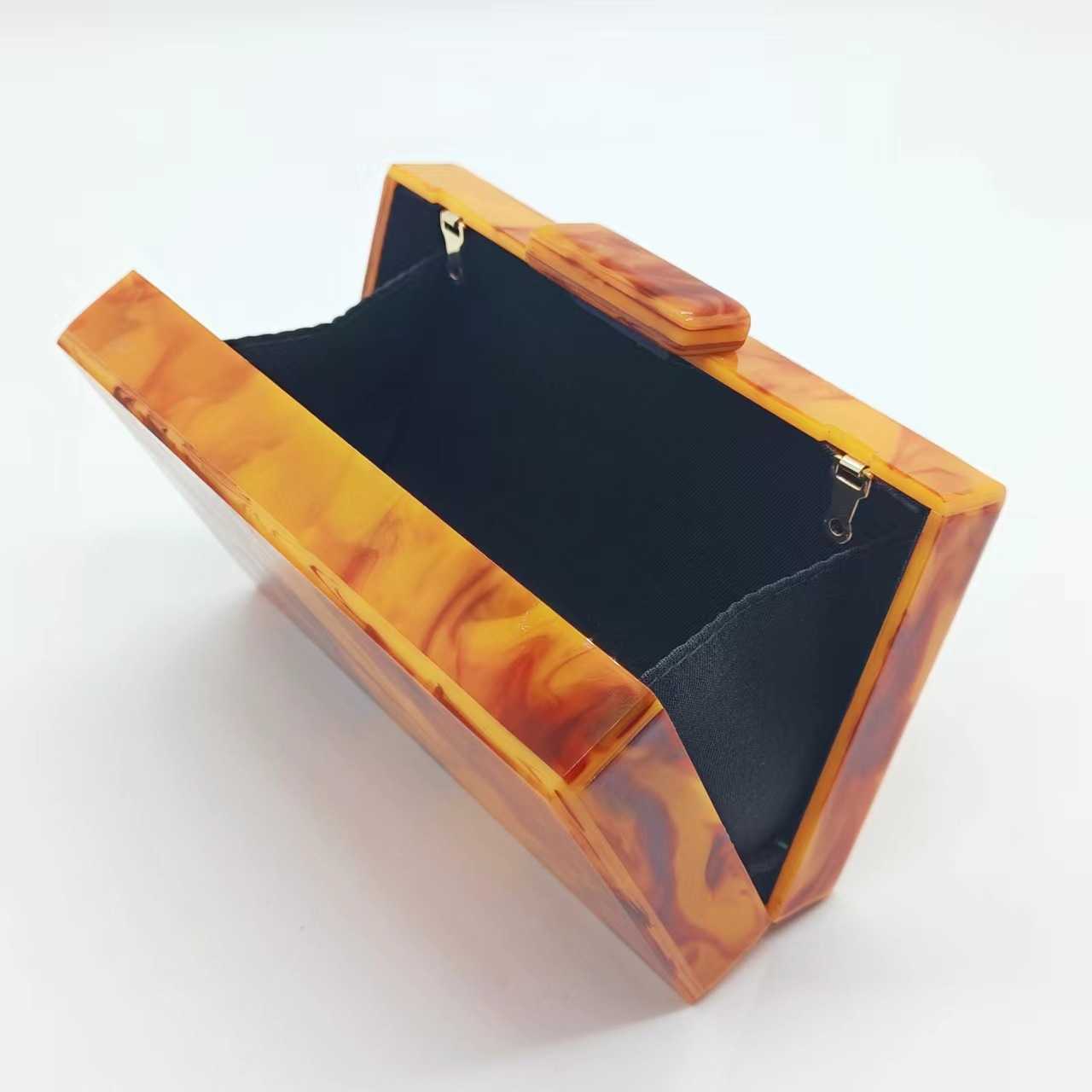 selling new marble patterned acrylic dinner bag grab bag one shoulder diagonal cross wedding fashion bag for women