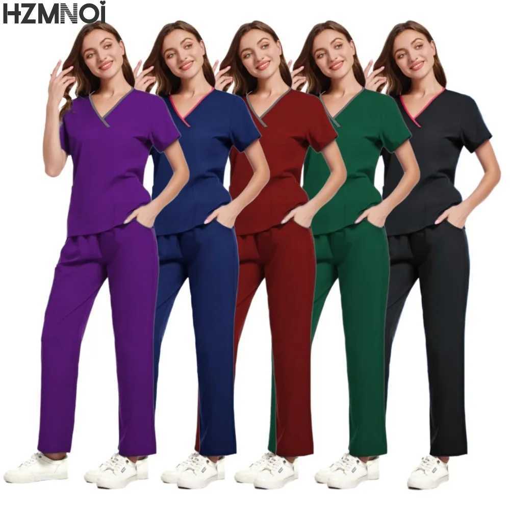 Unisex Medical Uniforms Hospital Surgical Uniforms Nurse Scrubs Jumpsuit Nursing Accessories Dental Clinic Beauty Sn Workwear X250410