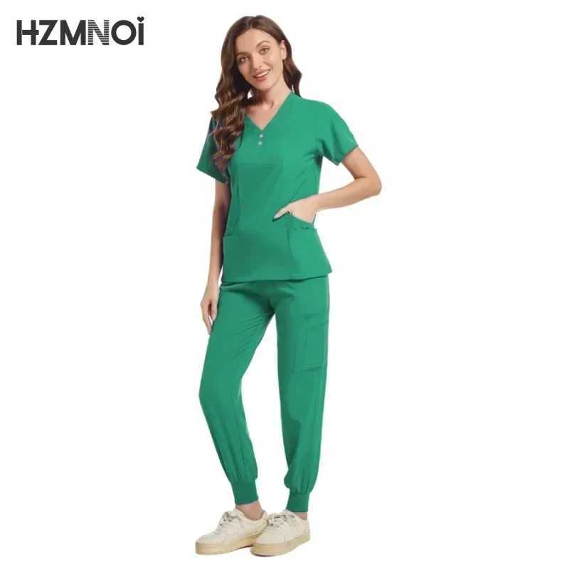 Scrub Hospital Uniform Medical Top Pants Nurse Uniform High Fashion Uniforms Nursing Scrubs Set Hot Sell Surgical Gowns X2504101