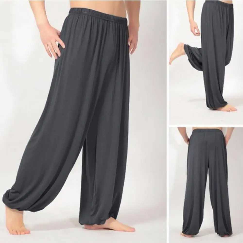 Mens casual bag yoga harem pants summer loose and breathable casual bag Trouser jogging pants mens clothingXJ250410