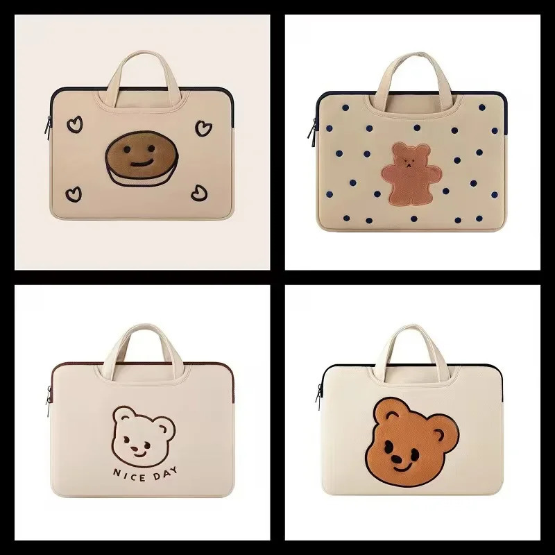 Cute Cartoon Tablet Sleeve Bag Laptop Handbag 13.3 /13.6/14/15.6/16 lnch Portable Computer Sleeve Case for lpad 250407