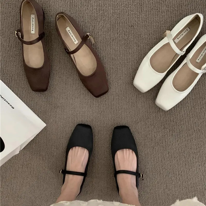 Flat Shoes for Women Spring Autumn Vintage Mary Jane Big Size 42 43 44 Ladies Loafers 251121