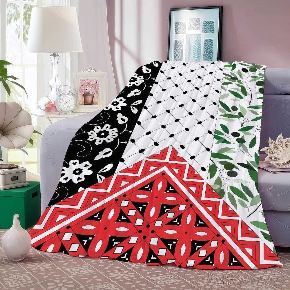 Hattah Keffiye Pattern Design Art Blanket Warm And Soft Suitable For Bedroom Living Room Sofa Bed Office Travel Camping C251111