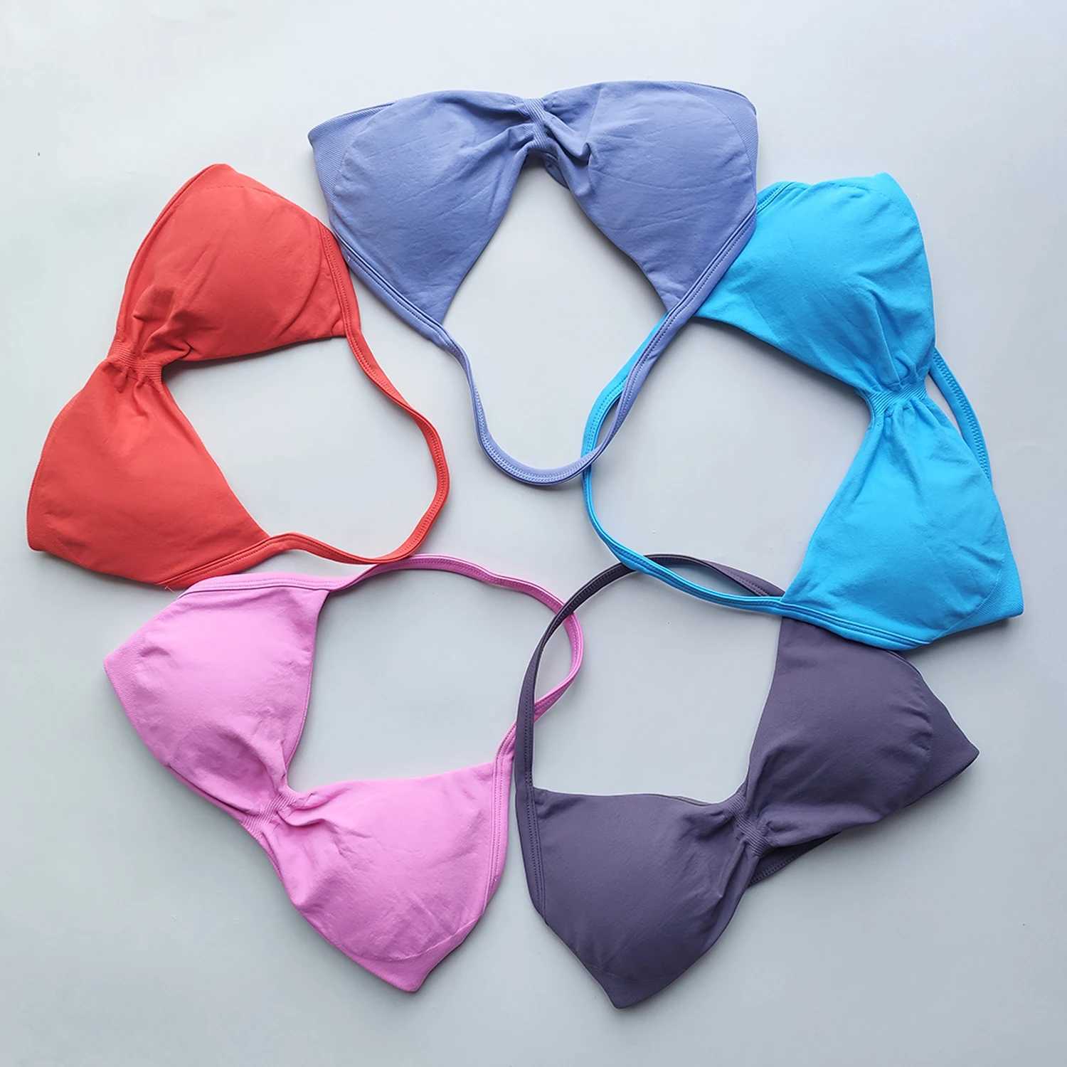 Impact sports bra shoulder strap backless yoga gym bra detachable cup womens sportswear gym top suspender sports braW250411