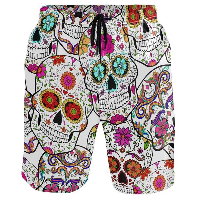 Fashion y2k board shorts mens 3D printing tropical Hawaiian beach shorts swimsuit family 2023 summer cool ice shorts swimming trunks swimming trunksW2