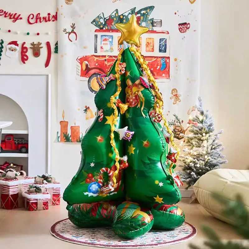 Christmas 105x145cm huge Christmas Tree Balloons Foil Christmas Decor Balloon Xmas Merry Christmas 2025 Decor Y251111