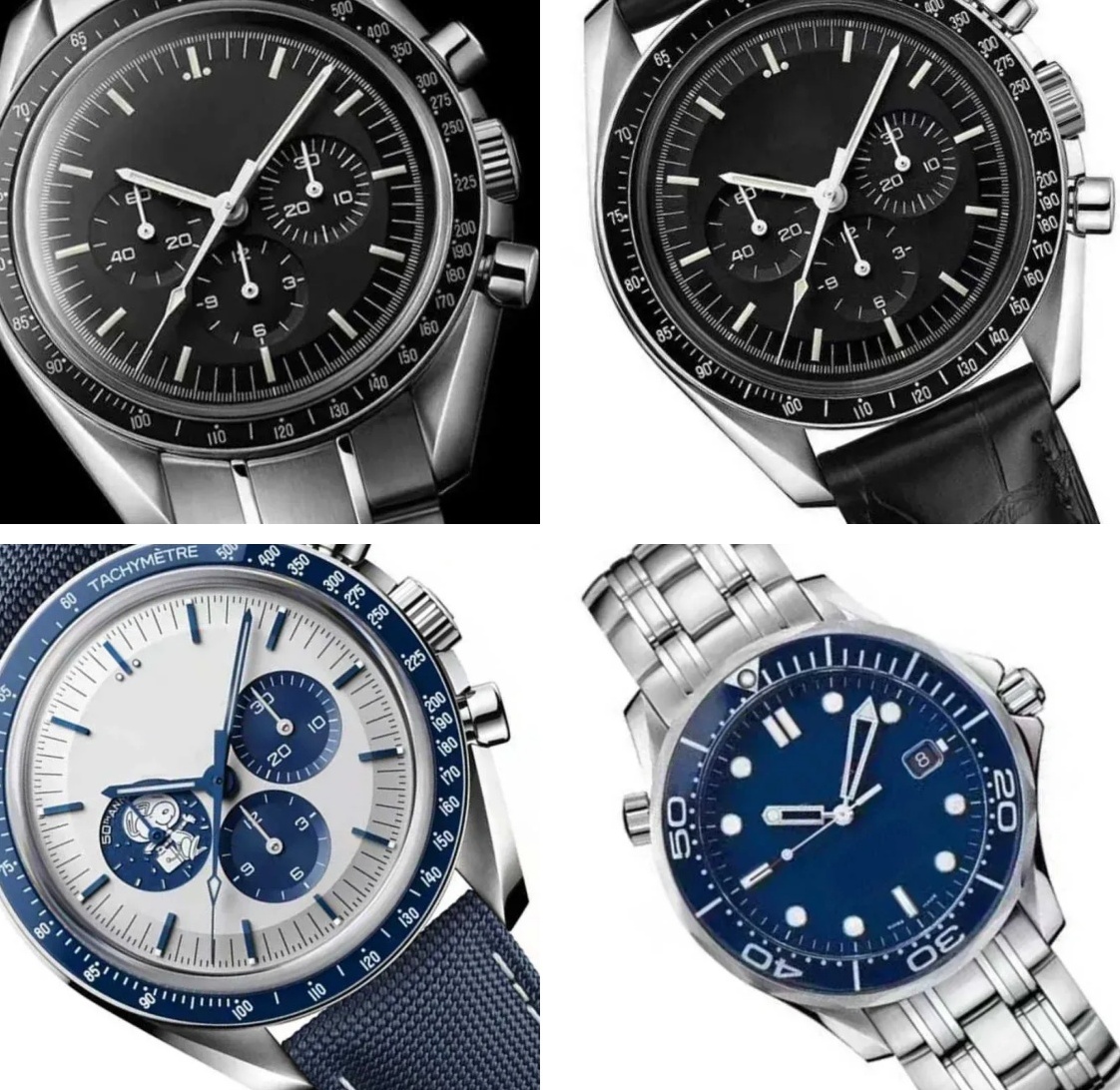 sea speed master 300 All dial work Sapphire designer watch mens watches automatic date Quartz montre de vintage men's relojs aquanaut god cwp moons