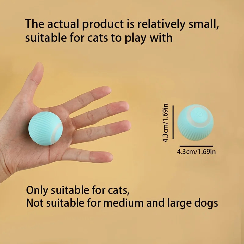 Automatic Moving Dog Toy Ball Smart USB Jumping Rotating Interactive Chew for Puppy Toys 251110