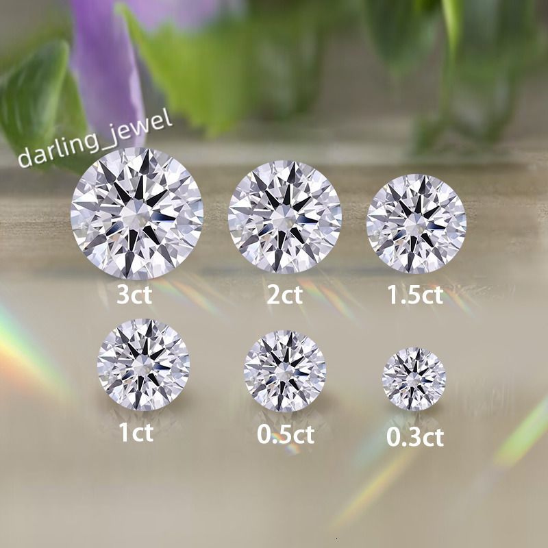 Starsgem Lab Diamond 0.3ct 0.5ct 1ct 1.5ct 2ct 3ct D VVS2 VS1 Man Made Diamond IGI Certificate Loose Diamond