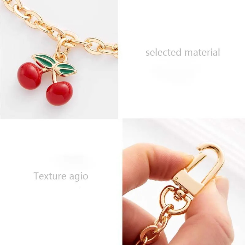 Fashion cherry chain for womens bag decoration chain accessories bag extension chain bag accessories 251110