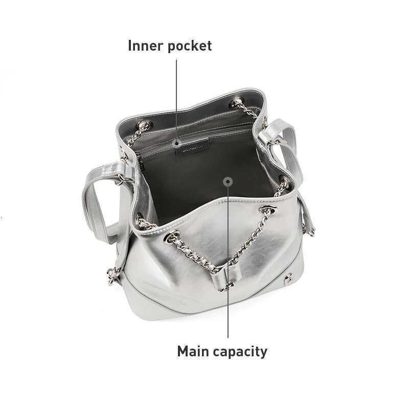 LA FESTIN Original 2024 New Versatile Backpack For Women Y2k Large Capacity Chain Girl School Travel Book Bag