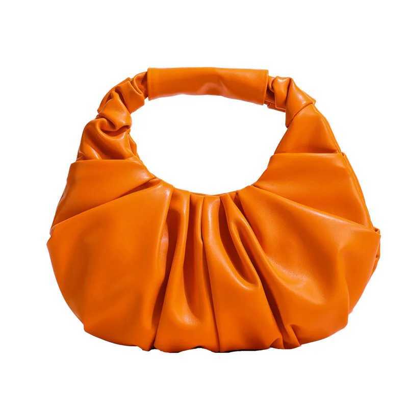 Fashion pleated womens handbag PU cloud bag casual tote bag shopping shoulder bag womens handbagT25041111