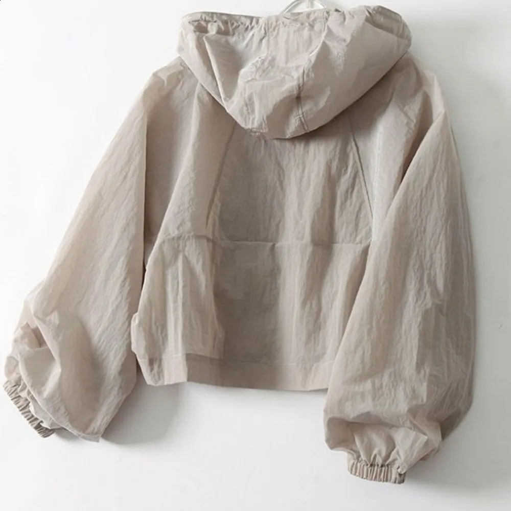 Simplicity Thin Sunscreen Clothing Anti UV Loose Summer Long Sleeved Jacket Waterproof Quick Dry Womens Coat Outdoor Sports 250410