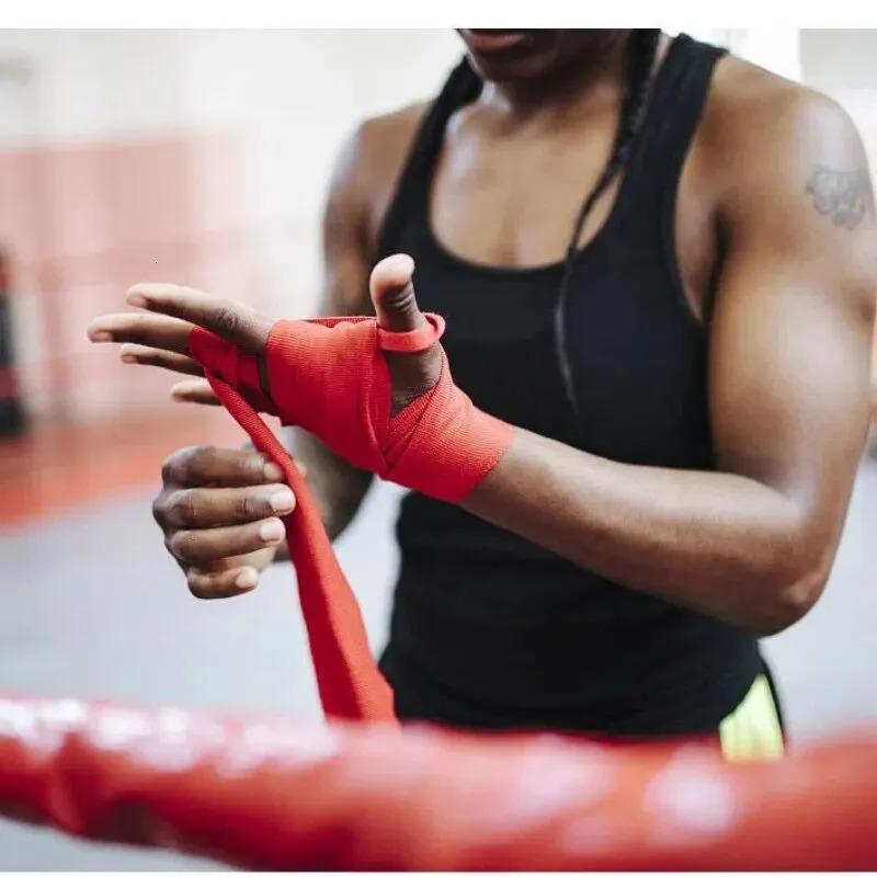 2 Rolls 25M Cotton Boxing Bandage Sports Strap Sanda Gauntlets MMA Hand Gloves Wraps Belt Wraps Bandage For Competition 251107